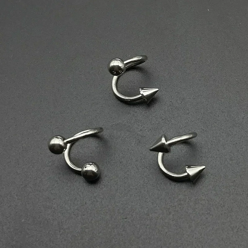 (Cross-border trading), silver lip piercing stainless steel, Amazon