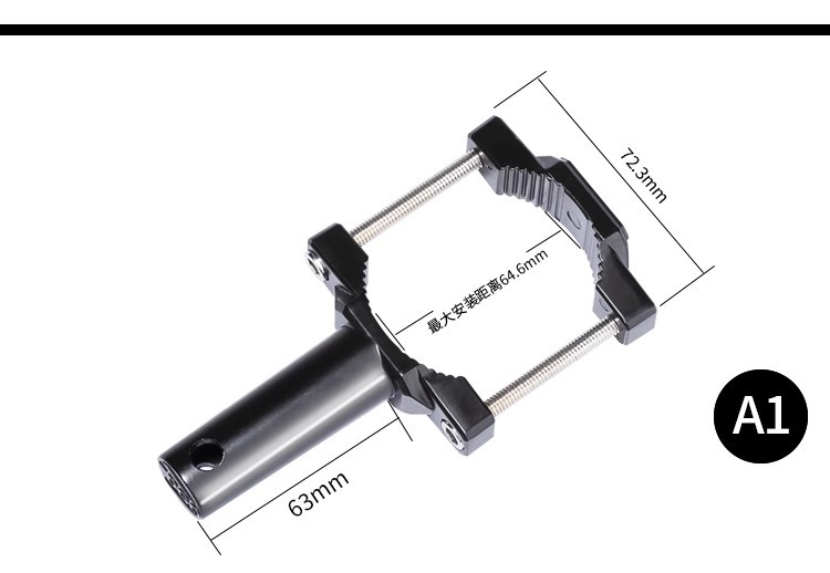 Soporte de foco de la motocicleta multifunción extendido modificado Horizon off-road soporte de vehículo parachoques delantero abrazadera de tubo soporte de amortiguación