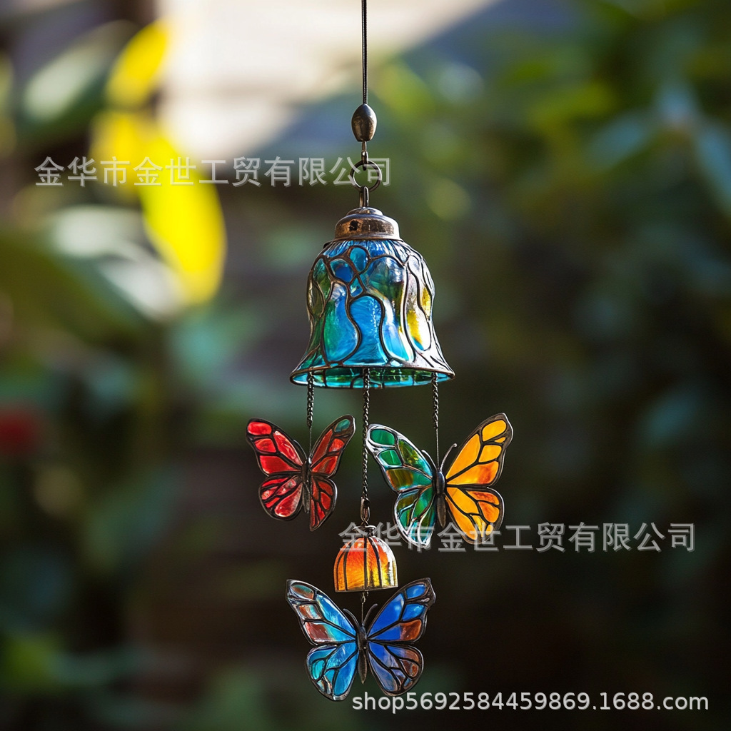 나비 3개[작은 노란색 방울] 액세서리