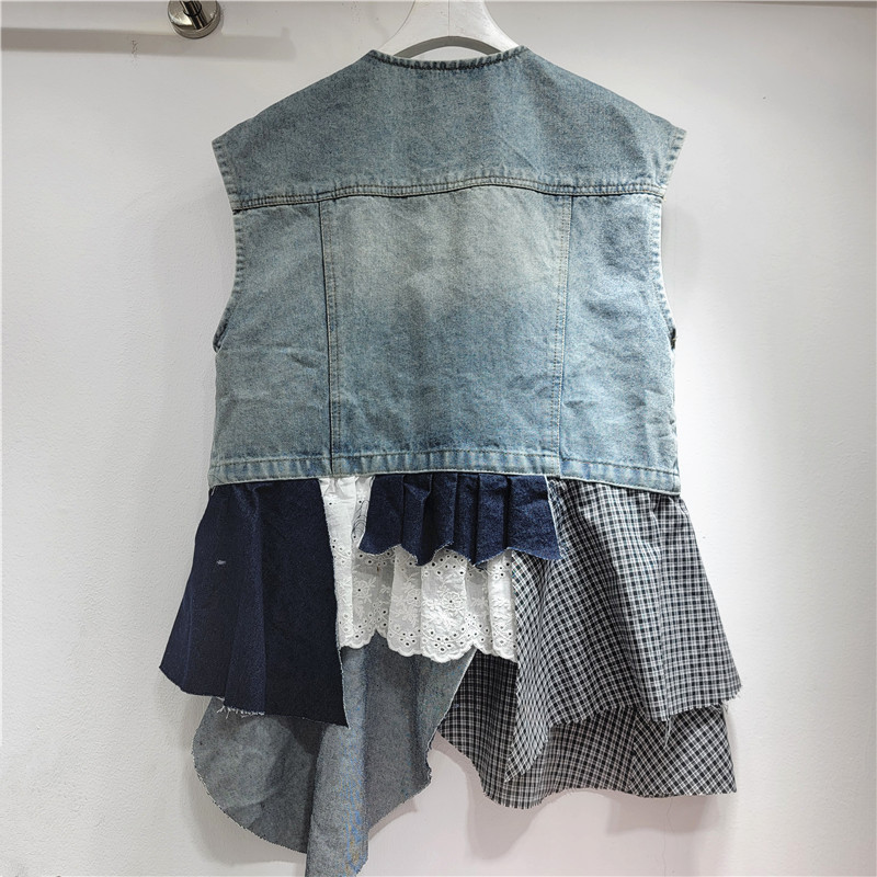 Verano super atractivo exterior 2025 nuevo estilo caliente diseño de nicho personalidad moda única y chic chaleco de costura mujer image 2