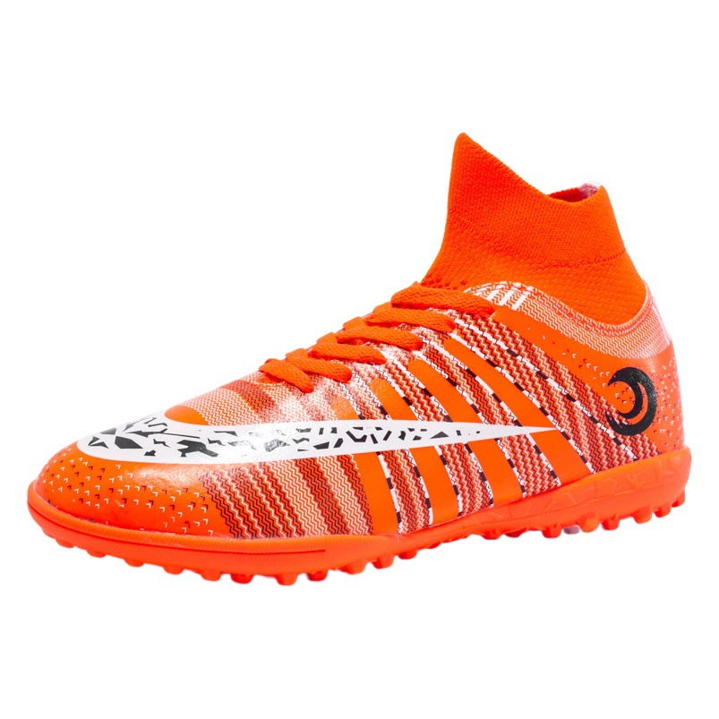 2023 nuevos zapatos de fútbol para hombres con clavos de lazos TF zapatos de entrenamiento de clavos largos zapatos de fútbol para adultos resistentes al desgaste