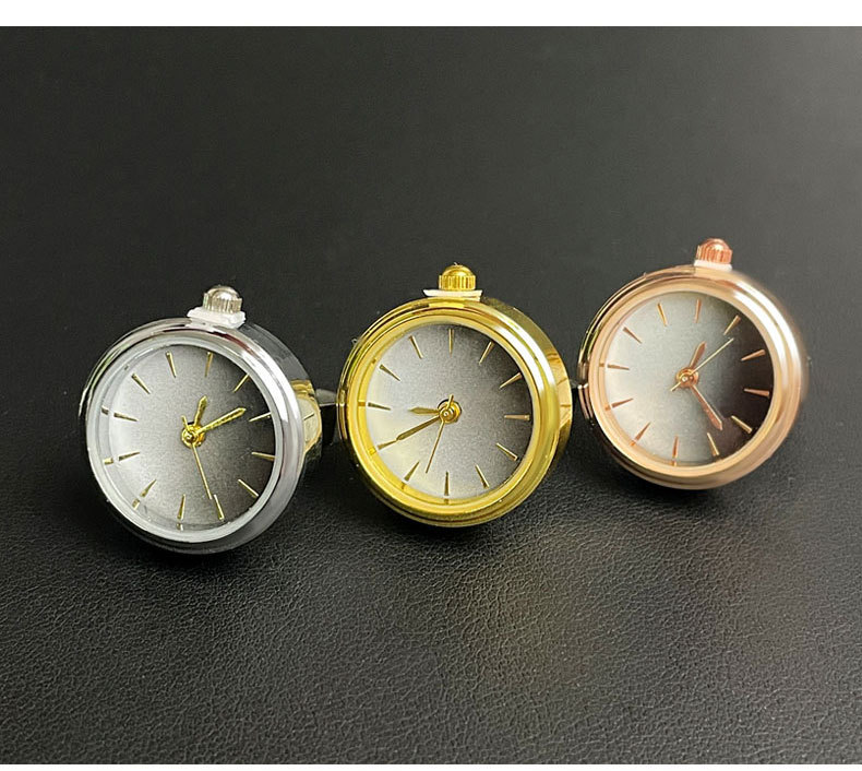 Watch Rings Classification Pointer+Number Display Type Round Dial Shape Classic Style Round Quartz Watch Rings