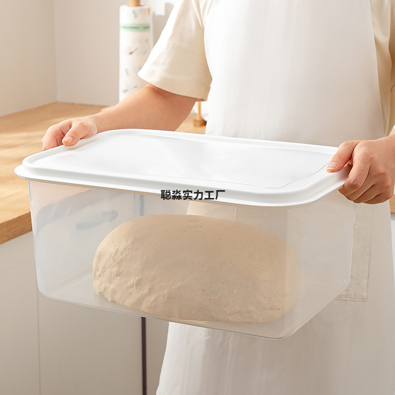 Transparent Visible Sealed Fermentation Preservation Box Food-Grade Baking European Bread Baguette Toast Dough Proofing Box Cross-Border