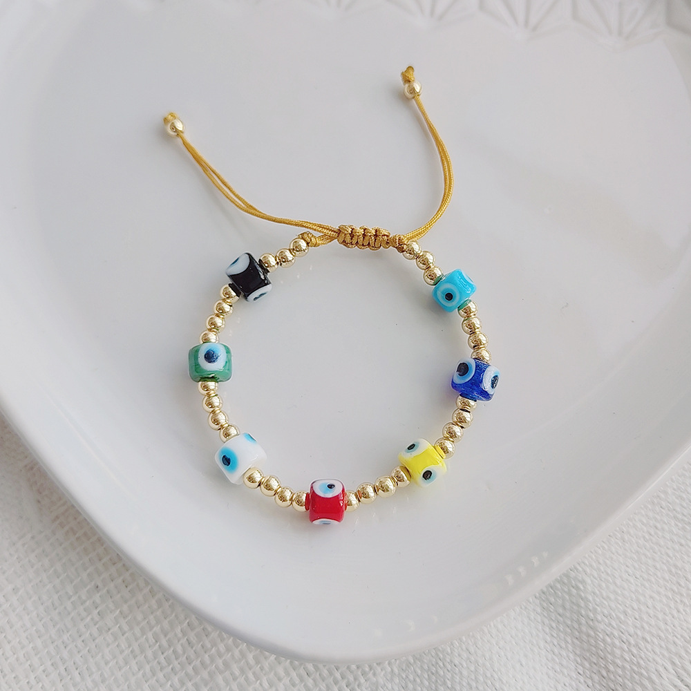 Fashion Eye glass Copper Knitting Plating Bracelets 1 Piece