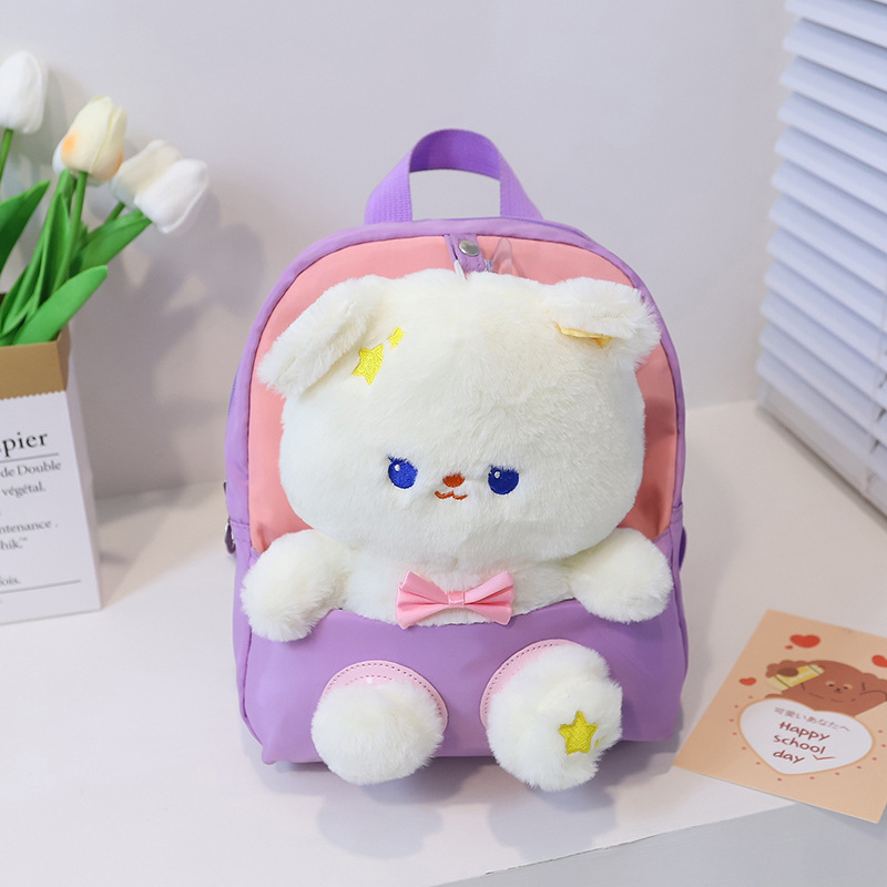 Bolso DE LOS NIÑOS kindergarten Mochila pequeña clase chica mochila lindo Oso de dibujos animados muñeca de peluche mochila fabricante