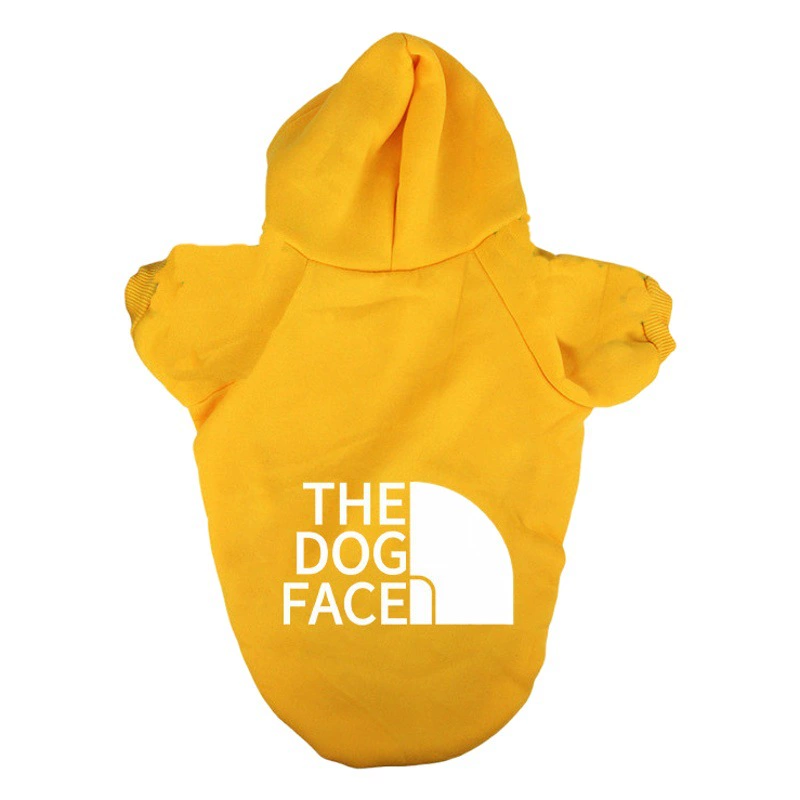 Одежда для домашних животных теплая осенне-зимняя желтые Жилеты с капюшоном Dog Face золотистый ретривер Одежда для собак Одежда для больших собак