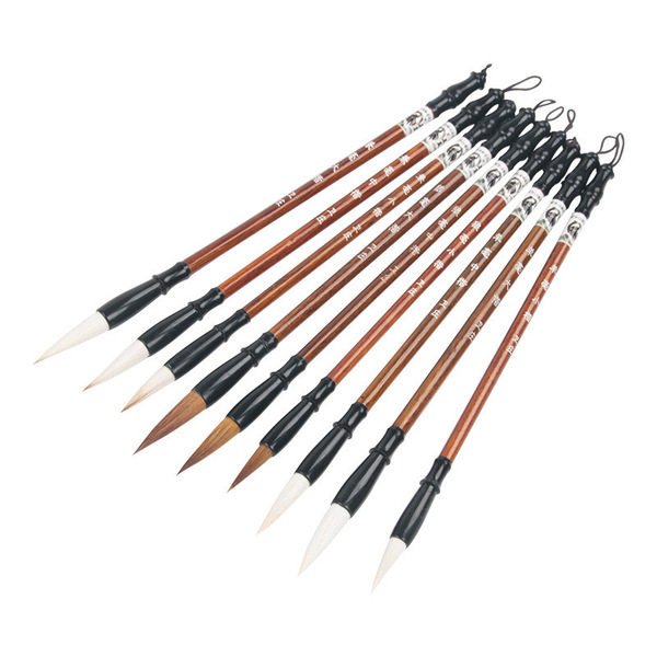 writing brush from natural wood