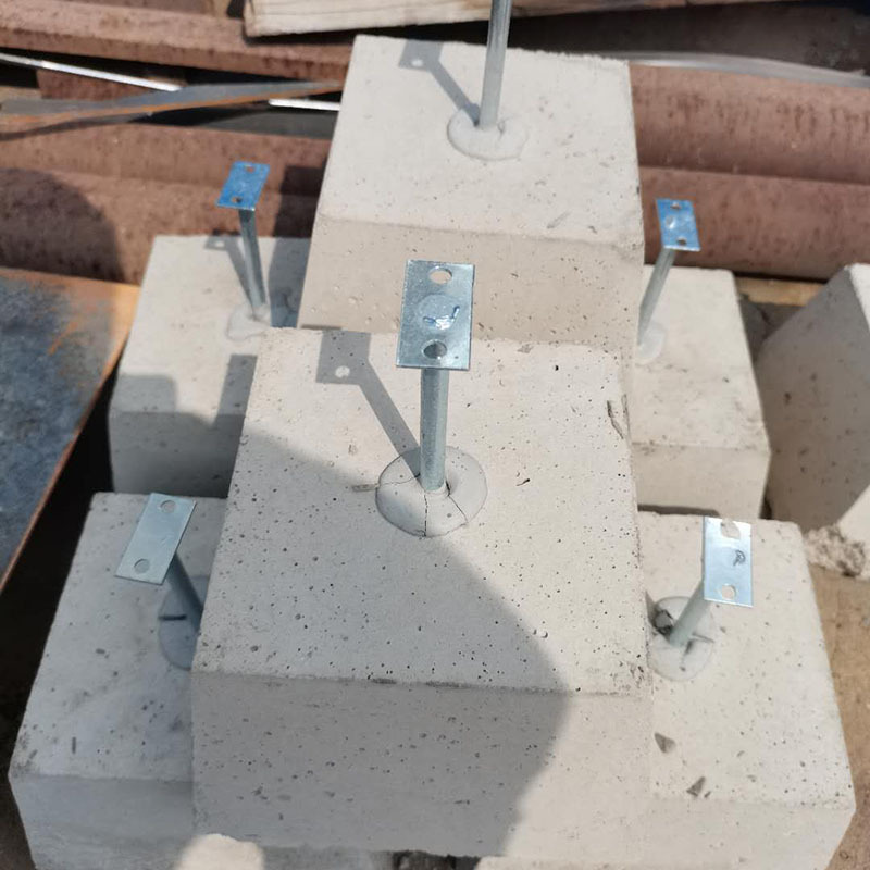 厂家直销 卡圆钢避雷墩 扁铁避雷墩 水泥制品避雷墩