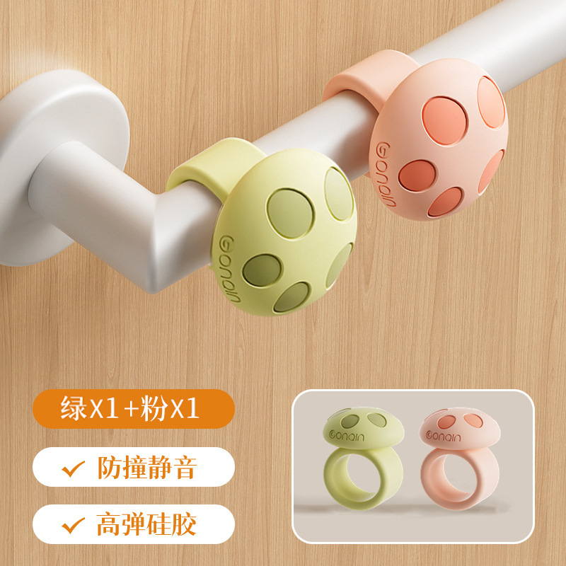 Manija de la puerta, almohadilla anticolisión, puerta de entrada, puerta del dormitorio, artefacto de amortiguación de silicona anticolisión, tapón de la puerta al por mayor