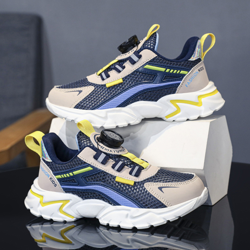 Zapatos transpirables para niños al por mayor para niños individuales primavera verano marea Zhongda Net 2024 deportes y ocio zapatos deportivos ocio para niños