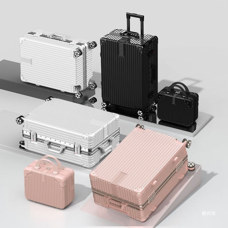 Password Lock Trolley Suitcase, Light-Sound Universal Wheel Suitcase for Women, High-Looking, Large-Capacity, Strong Aluminum Frame Boarding Suitcase for Men