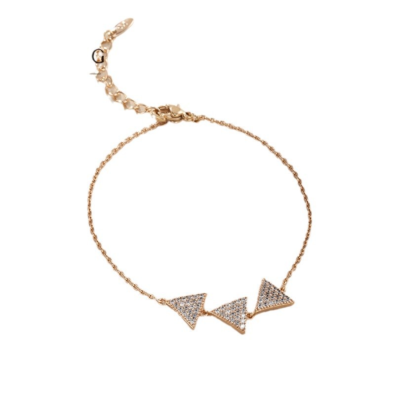 Xuping joyería de moda europea y americana transfronteriza pulsera triangular de diamante nicho amazon mujer lujo ligero de alta sensación joyería