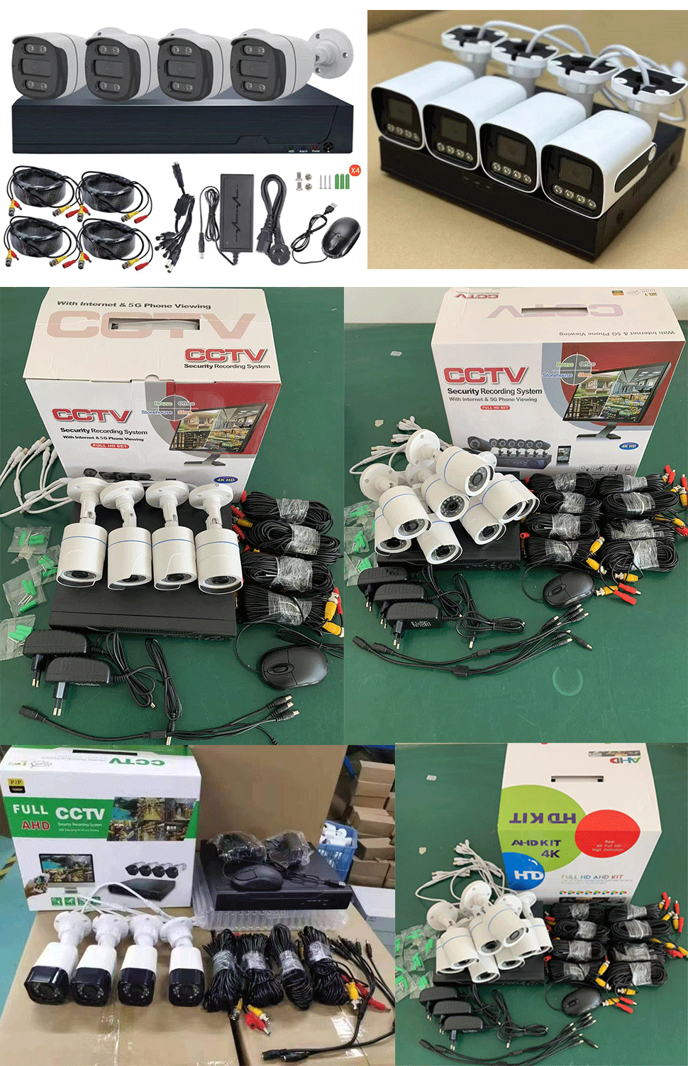 无线监控设备套装-4路8路录像机NVR网络摄像头-720P1