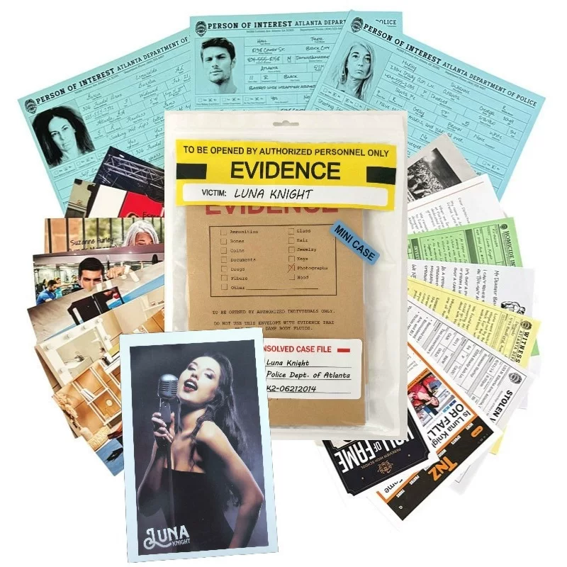 Cross-border unsolved case file Luna Knight Case reusable puzzle game file