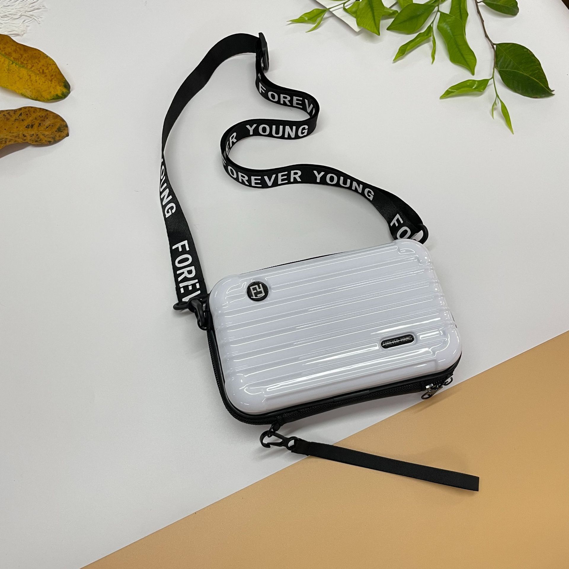 PC duro Shell bolsa de cosméticos fijo LOGO hombro mensajero bolsa de viaje conveniente bolsa de lavado bolsa de almacenamiento de equipaje