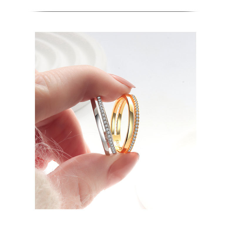 Rings Classification 10, 5, 6 Ring Size 1 Piece Quantity 18K Gold Plated 925 Sterling Silver Geometric Rings 925 Sterling Silver Rings