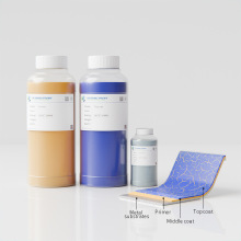 蓝色陶瓷不粘涂料高光泽耐高温强耐磨易清洁防腐蚀不含氟裂纹