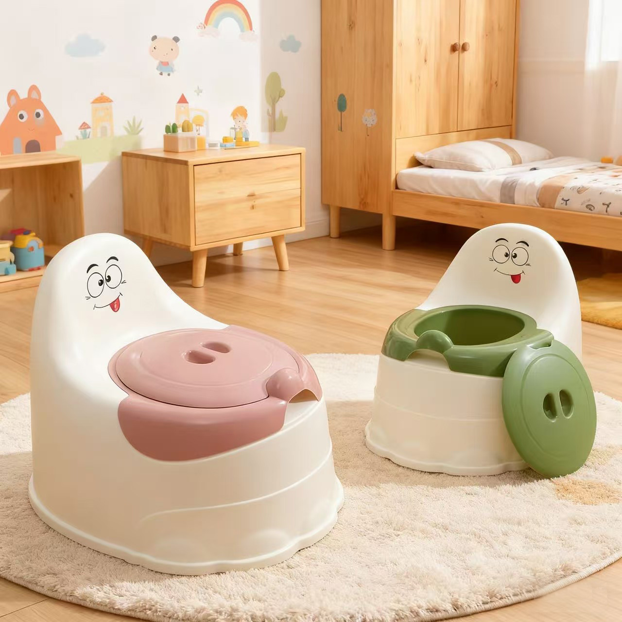 Household Children's Toilet, Male and Female Baby Urinal, Potty, Children's Toilet, Infant Kindergarten Training Special Toilet