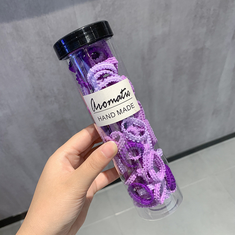 La banda de goma de los niños enlatados no duele el pelo cuerda de pelo del bebé banda de pelo de niña cuerda de pelo de alta elasticidad banda de goma cuerda de pelo de encaje