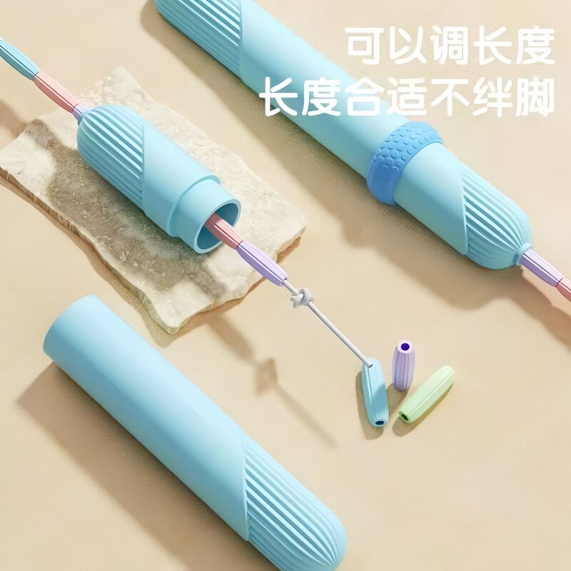 子供の虹の竹の節の縄跳びの小学生の幼稚園の運動の初学の入門の縄跳びの赤ちゃんの柔らかいゴムのフィットネスの縄跳び|undefined