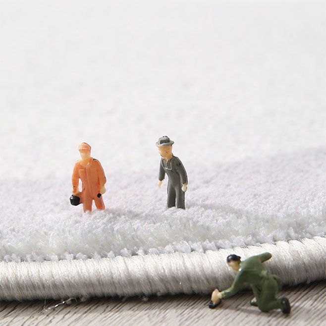 Line puppy skin-friendly imitation cashmere mat cartoon home entrance door mat soundproof cool carpet wholesale