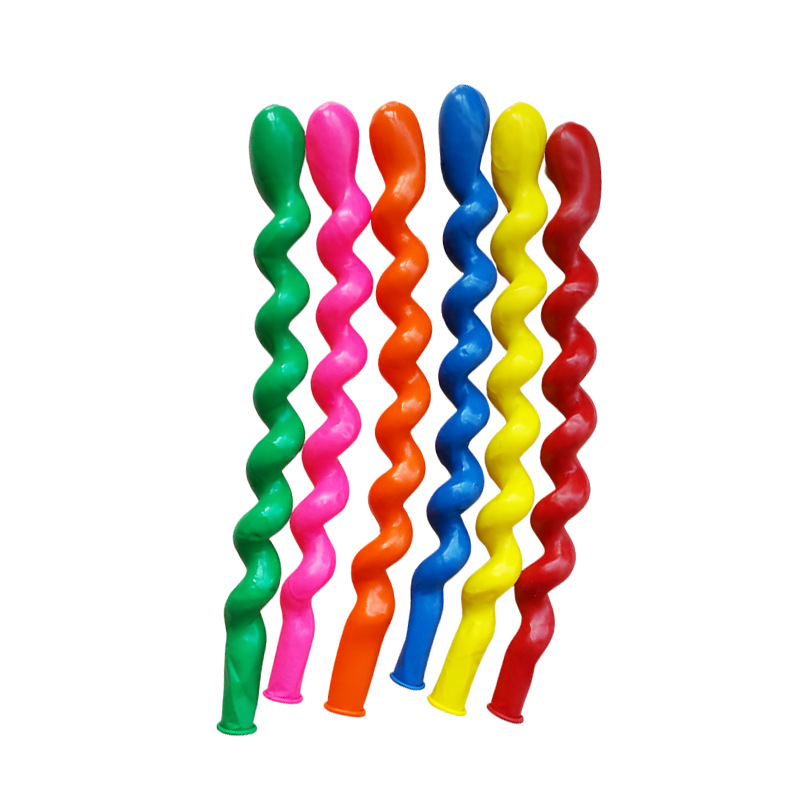 1g Mini bola de dragón globo en espiral fiesta globo torsión decoración de celebración tira mágica globo de tornillo de látex