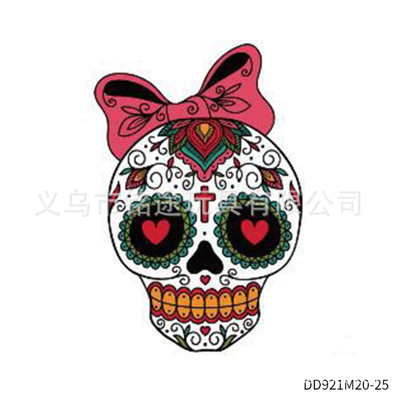 Suministros de fiesta de carnaval mexicano Día de los muertos Pegatinas de fiesta divertida para niños Accesorios de fotografía mexicana