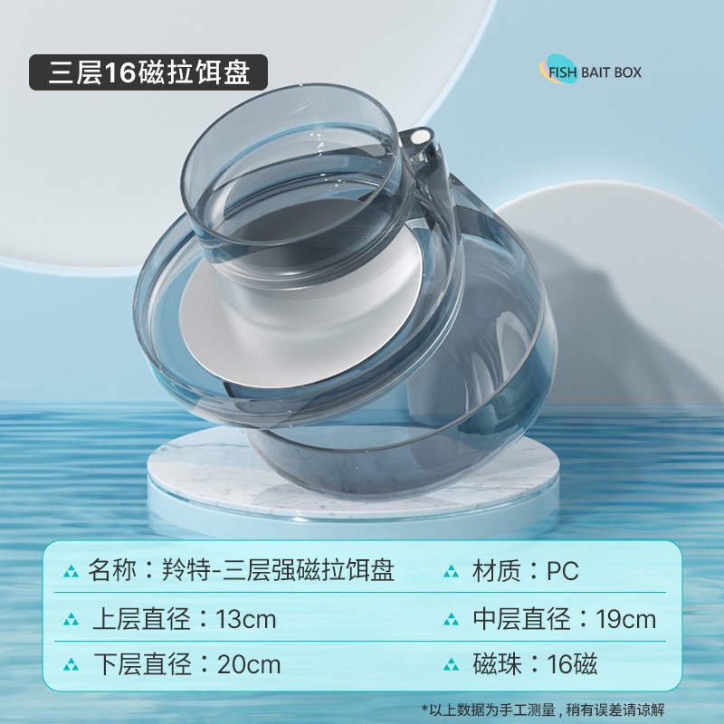 Tire de la placa de cebo, cuenca de cebo, imán fuerte, placa de gancho vertical de primera línea, cuenca de cebo de cañón suelto, pesca salvaje, caja de cebo de pesca de pozo negro, venta al por mayor