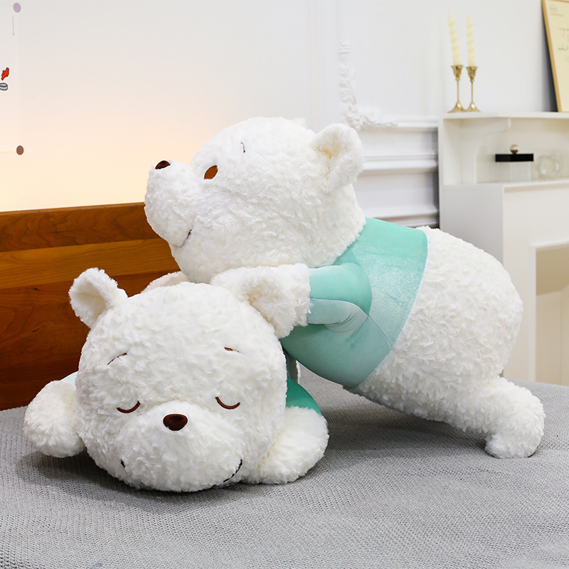 新しいプーさんくまのぬいぐるみ横たわるクマ人形子供のコンパニオン人形女の子の誕生日プレゼント卸売|undefined