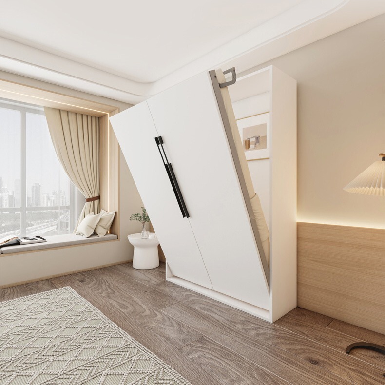 Folding invisible bed hardware accessories front side flip hidden bed flip wardrobe hidden wall integrated Murphy bed wall bed