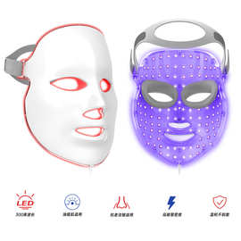 四色美容LED面罩光子嫩肤美容仪光谱充电款LED彩光面膜仪美容仪