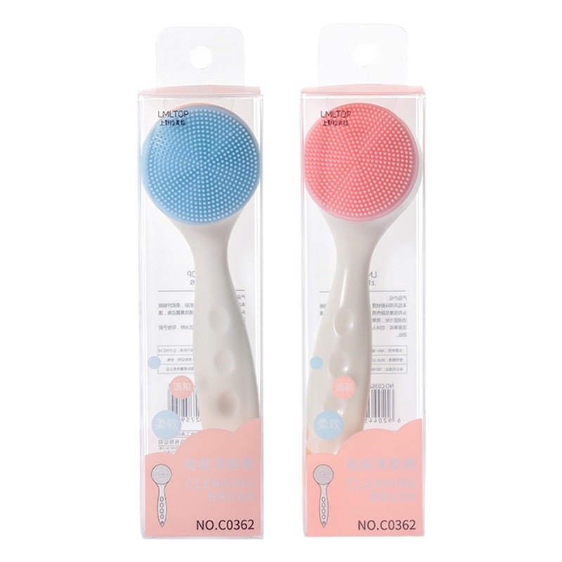 Lmltop silicona manual cepillo de lavado de cara solo paquete cepillo de limpieza facial cepillo de masaje cepillo de limpieza facial al por mayor C0362