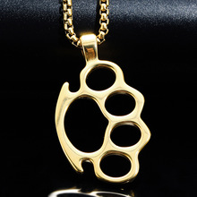 潮流健身吊坠简约吊坠不锈钢新款街头个性朋克项链复古项链