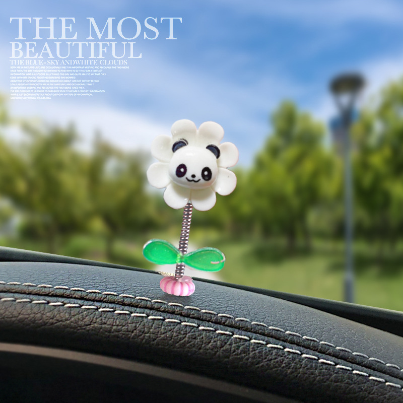 [Lista de cosas buenas de Douyin] Adornos de automóviles sacudiendo la cabeza, flores pequeñas, sol, lindos animales de dibujos animados, decoraciones de automóviles, automóviles