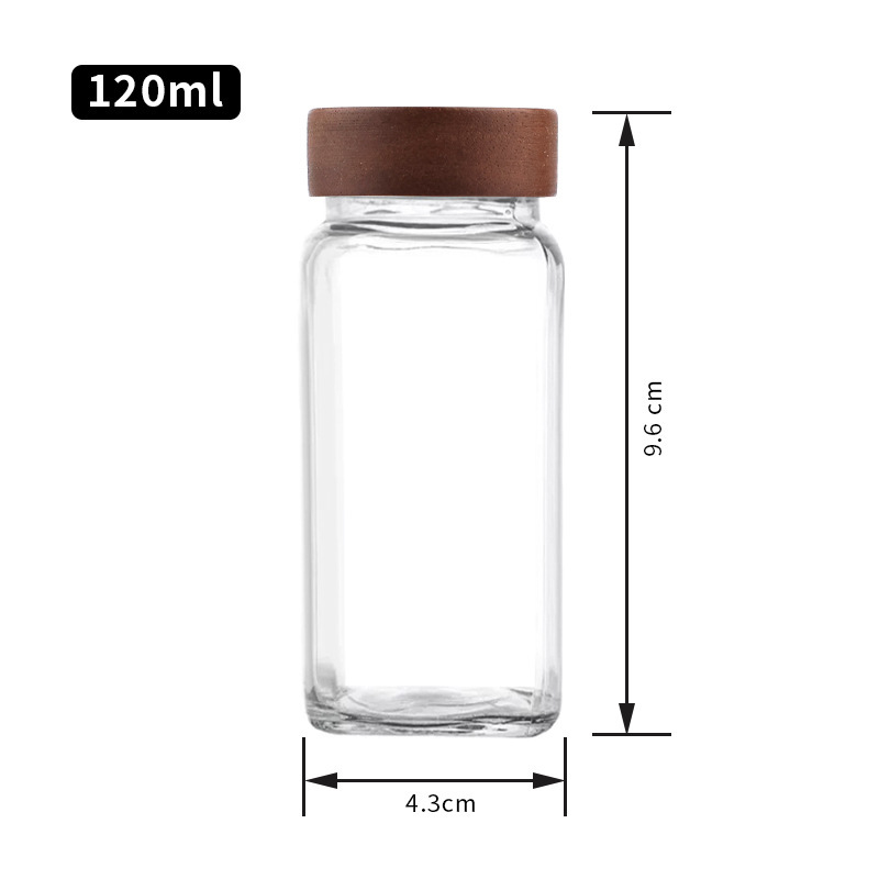 120ml4oz cuadrado de madera de Xiangsi