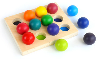 Bloques de construcción de arco iris para niños de madera juguetes bebé color cognición educación infantil altura apilamiento 3-10 años Juguetes