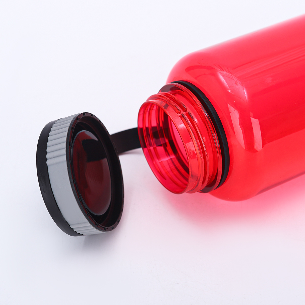 Spot transfronterizo 32oz hervidor de plástico de gran capacidad resistente a altas temperaturas taza de boca ancha al aire libre conveniente con mango hervidor espacial