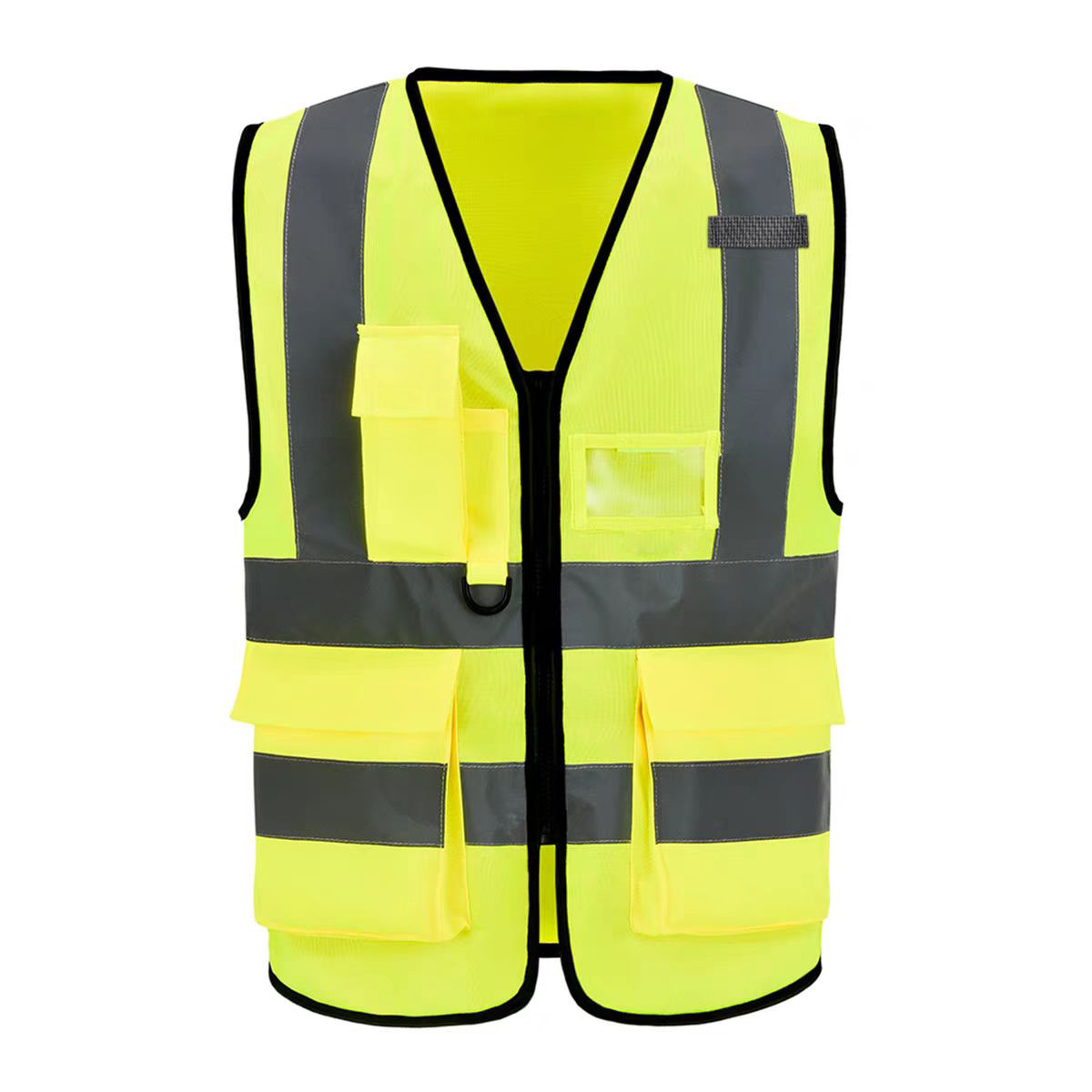 Reflector * chaleco * tela de urdimbre 120g * verde fluorescente * gris brillante * M