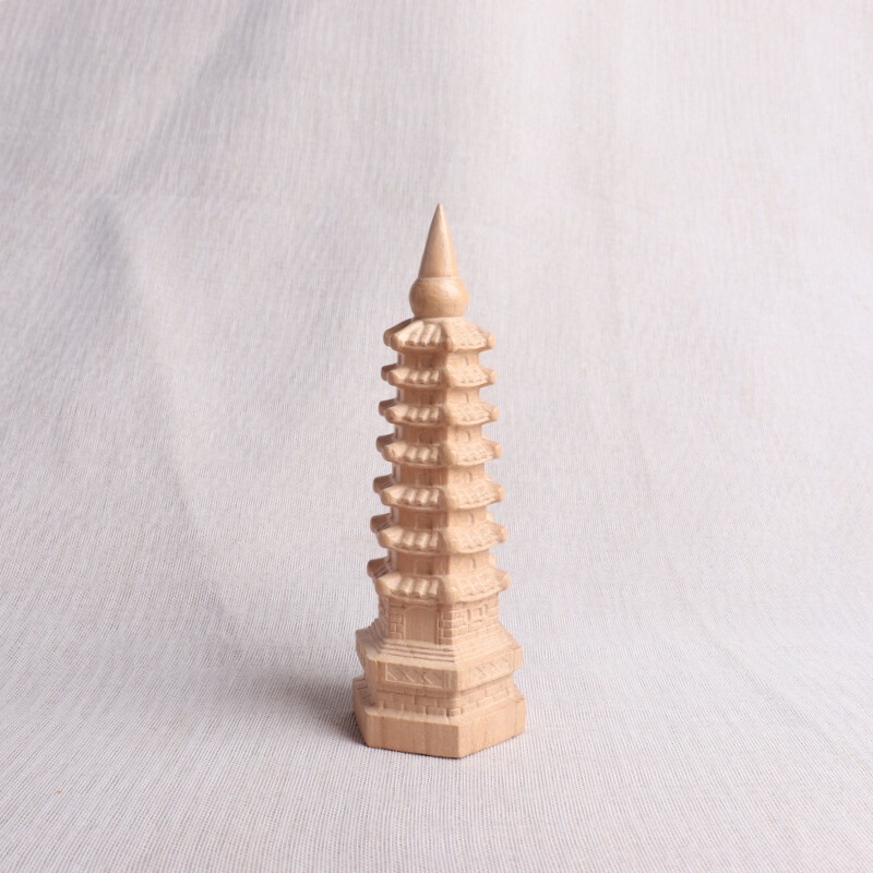 桃木7层9层11层13层文昌塔木雕摆件工艺品办公室考试文昌塔摆件|undefined