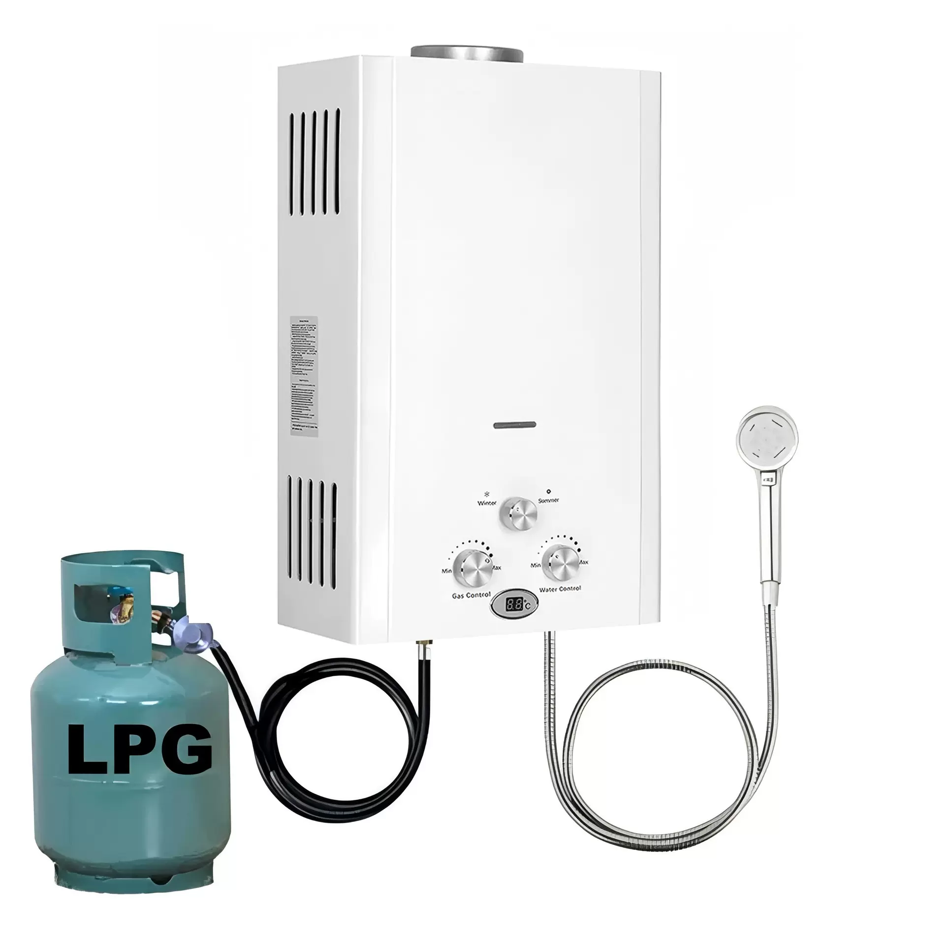 出口款燃气热水器烟道式热水器天然气液化气热水器