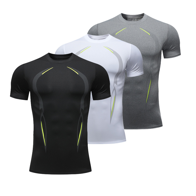 Sports Short-sleeved T-shirt Men's Casual Running Clothes Thin Short-sleeved Training Clothes Men's Fitness Clothes Table Tennis Clothes Breathable