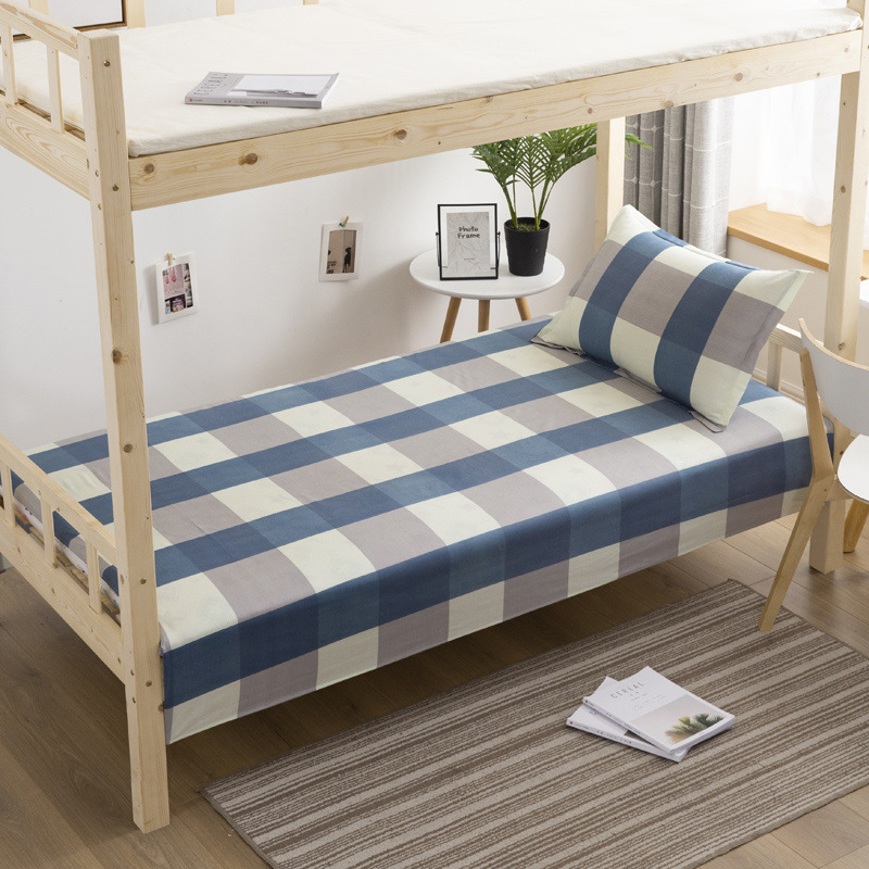 Sábanas de algodón, una sola pieza, 100% algodón, dormitorio de estudiantes, edredón doble individual, hombres y mujeres, simple, desnudo, Kang, solo grueso