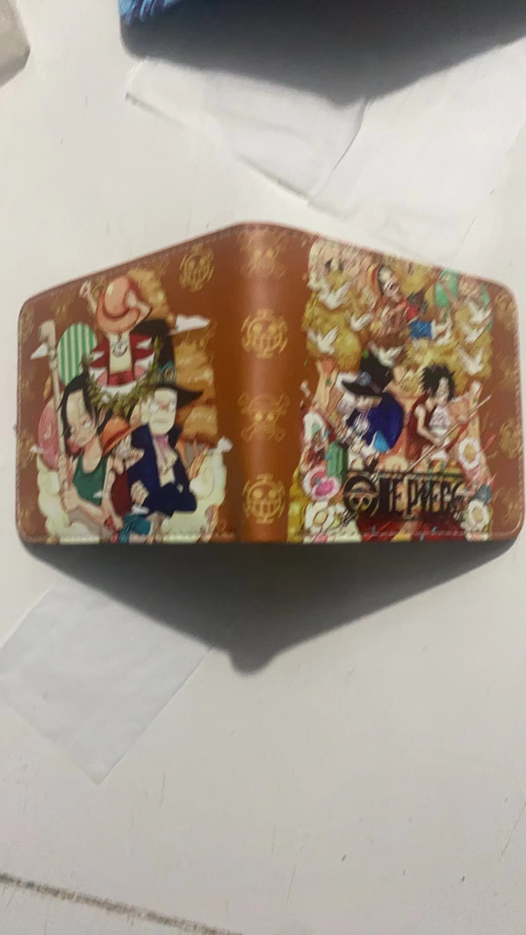 One Piece One Piece Cartera de dibujos animados japoneses Luffy Choba Solon plegable estudiantes PU cartera de cuero corta