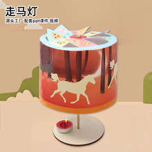 幼儿园小学生科技小制作DIY走马灯儿童创意科学实验STEM创客材料