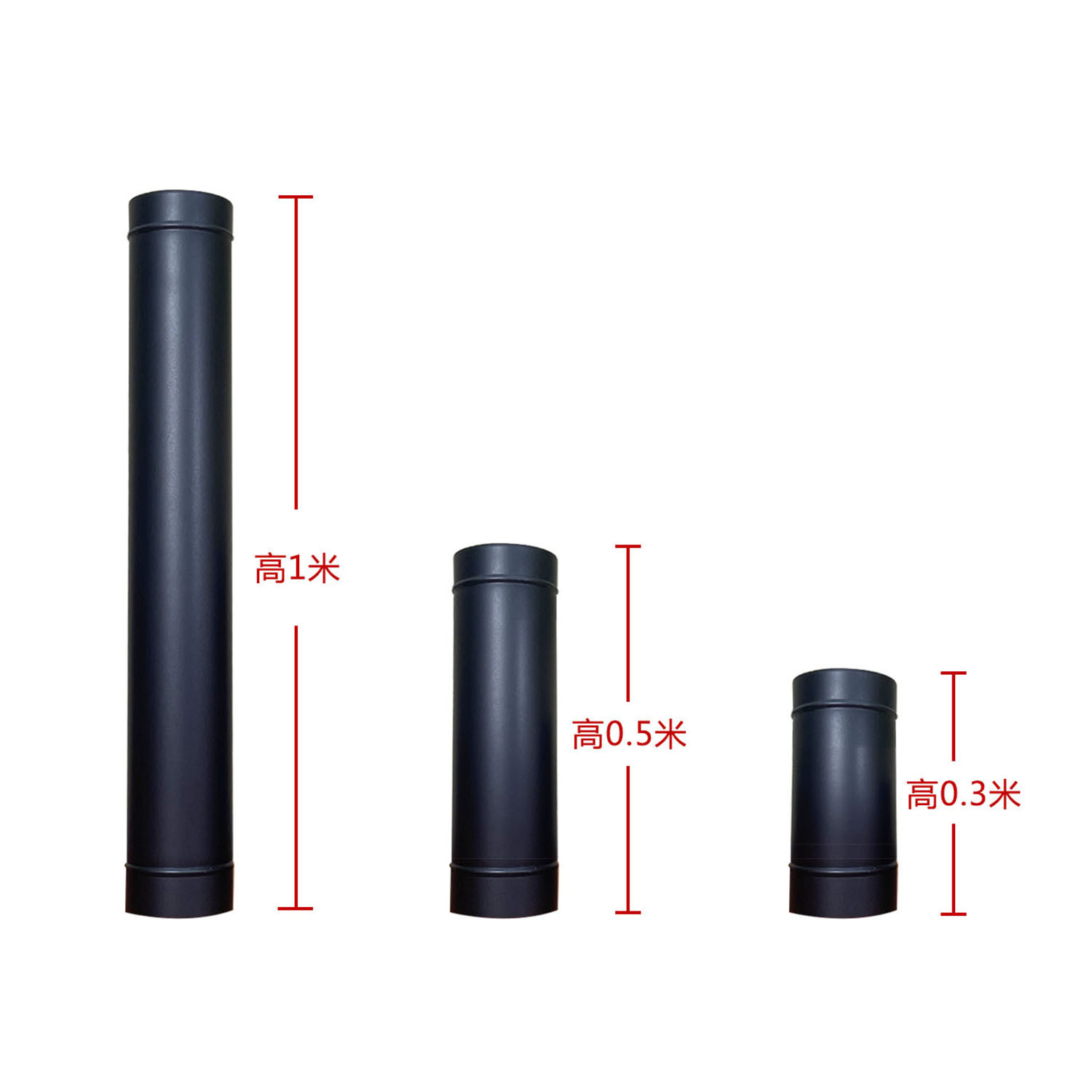 Firewood-Burning Fireplace Heating Stove Installation Accessories 304 Stainless Steel Smoke Pipe Chimney 150mm Chimney Parts