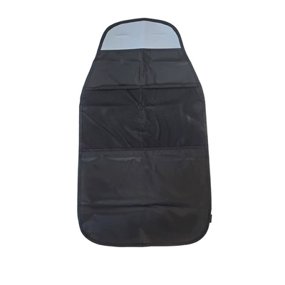 Chair back anti-kick pad for Children, Seat Back Cushion - type-c-space-leather-2-pockets