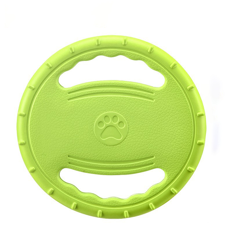 Juguete para mascotas EVA, frisbee con pestaña para perros y gatos, suministros para mascotas duraderos y entretenidos.