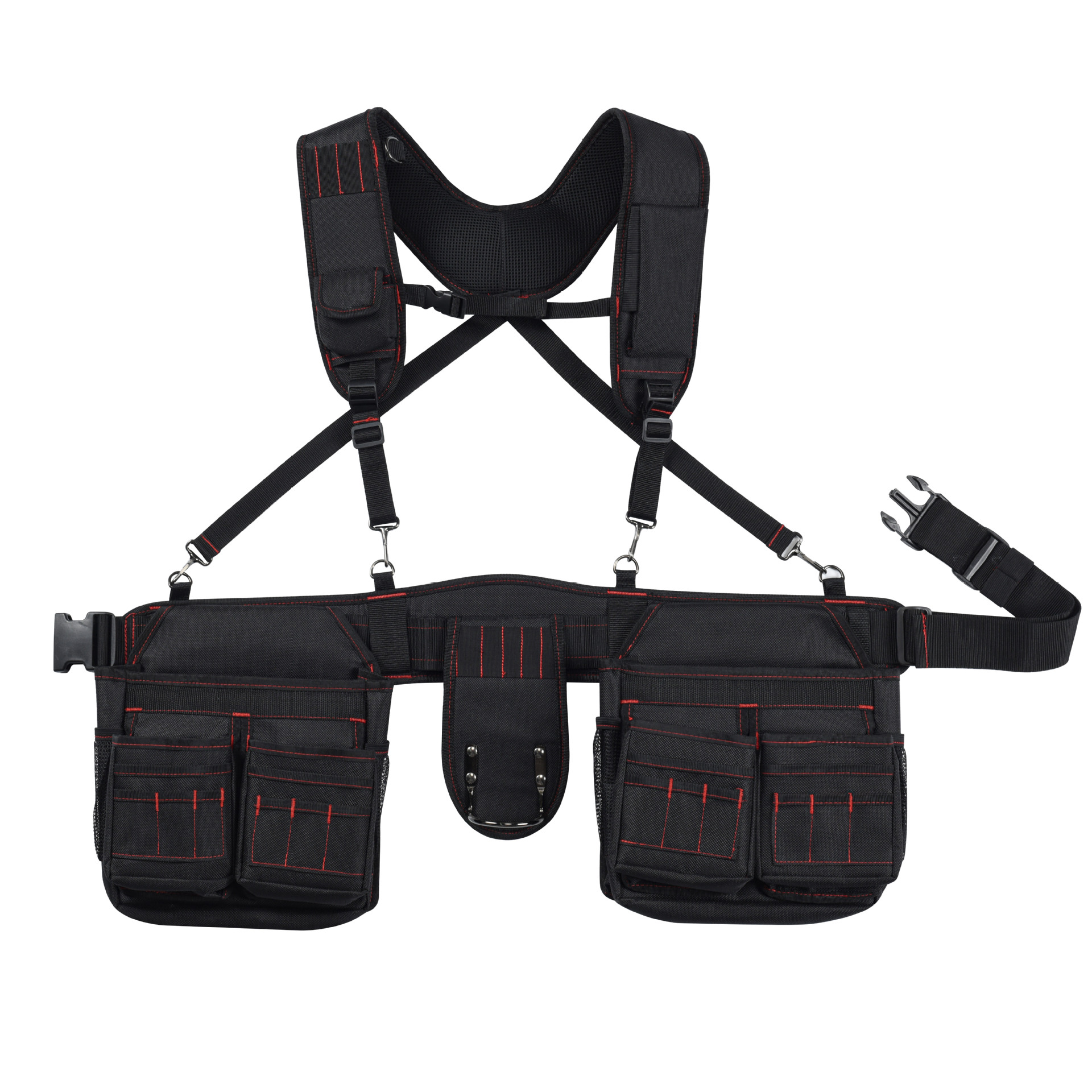 Herramienta de hardware portátil para carpintería eléctrica multifuncional, engrosamiento e impermeable, herramienta maestra de reparación de Oxford, riñonera