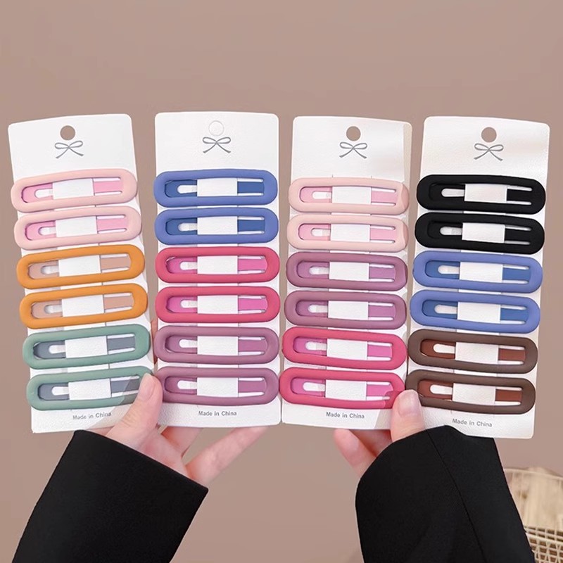 Clips de cabello esmerilado de color, clips de cabello lateral de las mujeres, toque de cabeza posterior, clip de cabello rotos, clip de cabello rojo en línea 2025, nuevo