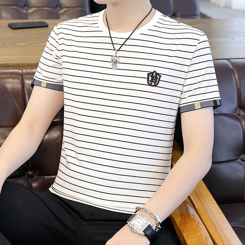 화이트 B 스트라이프